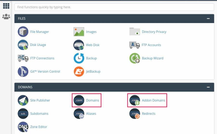 How To Host A Subdomain On A Different Hosting Server (2026 Guide) 3 Finding The Area Where You Will Need To Add Your Subdomain As Addon Domain When You Host A Subdomain On Different Hosting Server