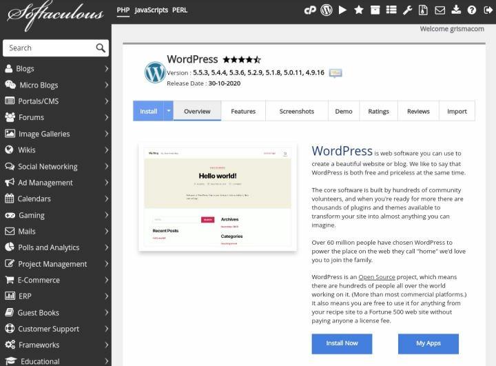 How To Install Wordpress On Cpanel Using Softaculous App Installer 2 Wordpress Installer