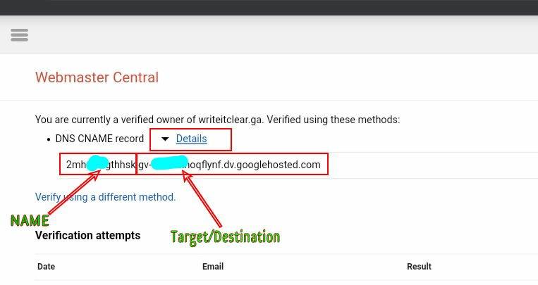 How To Recover Deleted Blogger Cname Records Easily 2 Classic Webmaster Central Showing Deleted Blogger Cname Records