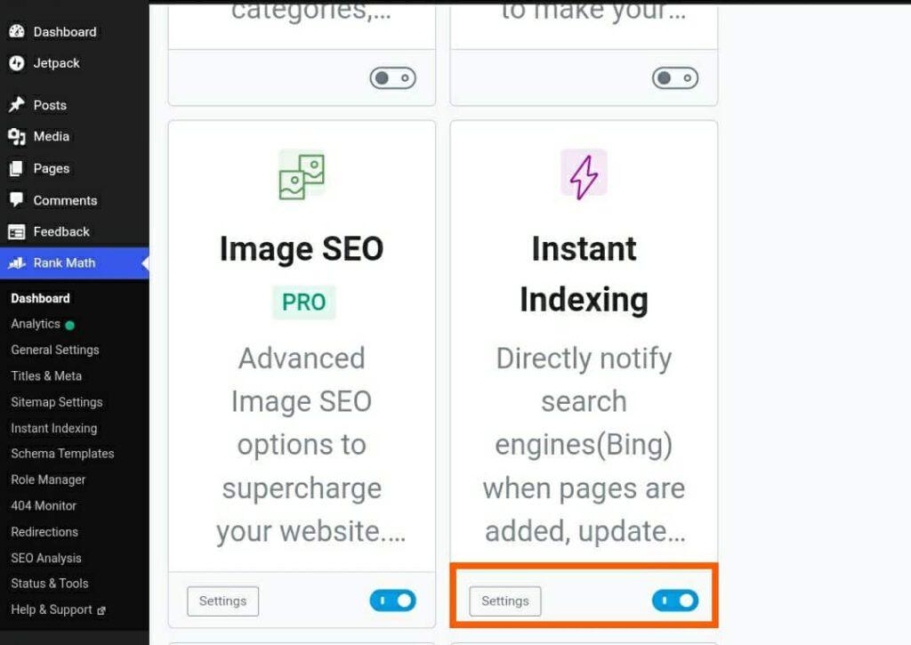 Rankmath Instant Indexing For Bing- Get Indexed Within 5 Minutes 4 Enabling Rankmath Instant Indexing Feature For Bing