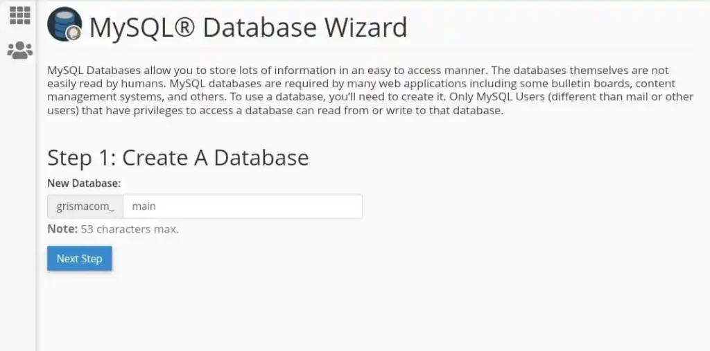 Create Database To Install Wordpress Manually