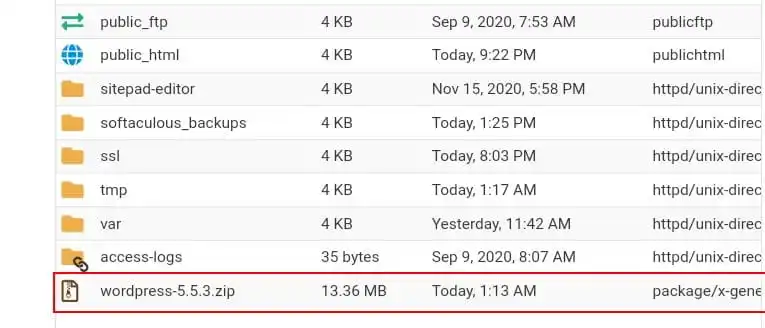 Upload Wordpress File On Server To Install Wordpress Manually