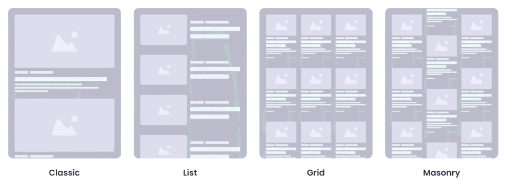 Rishi Theme Blog Layouts