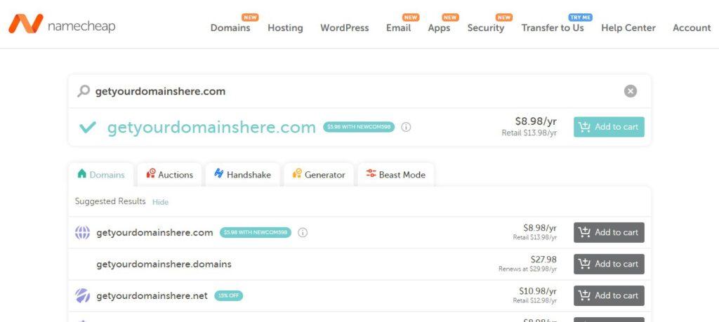 Get A Domain To Start A Blog